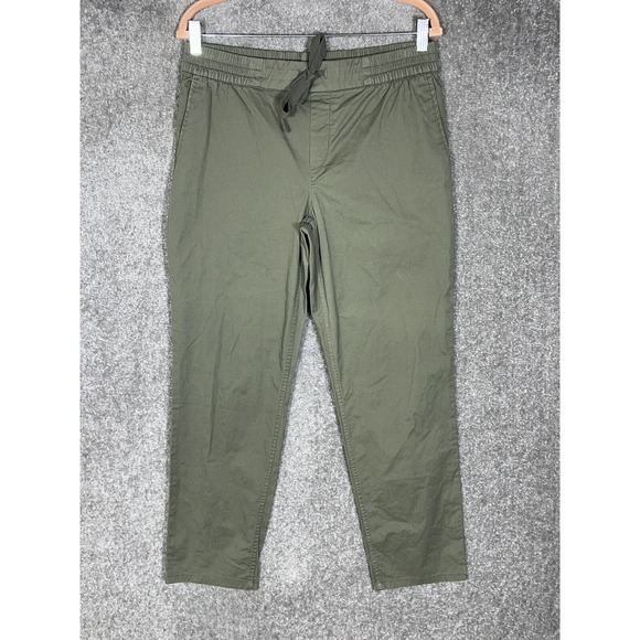 Old Navy Pull On Chino Pants Womens Size 8 Arugula Green Pockets Drawstring‎ - Picture 1 of 9